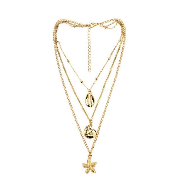pendant necklaces bohemia sea beach conch shell starfish necklace women fashion collar jewelry geometric alloy multilayer female, Silver
pendant necklaces bohemia sea beach conch shell starfish necklace women fashion collar jewelry geometric alloy multilayer female, Silver
