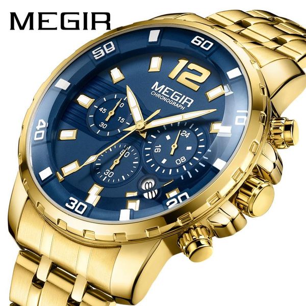wristwatches megir chronograph mens watches army military stainless steel gold quartz watch clock men relogio masculino 206, Slivery;brown
wristwatches megir chronograph mens watches army military stainless steel gold quartz watch clock men relogio masculino 206, Slivery;brown