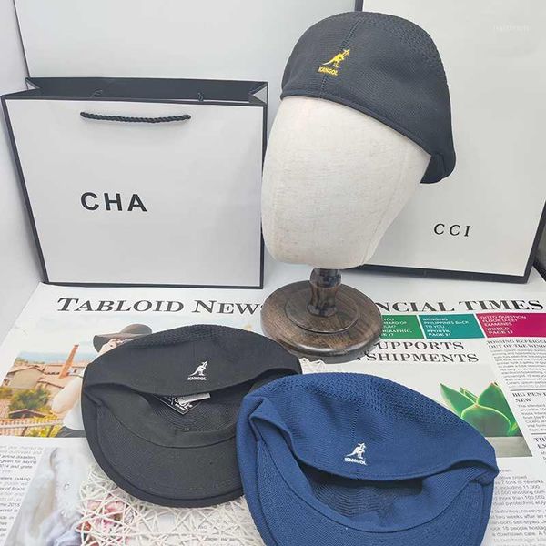 berets mesh kangaroo beret hat women korean versatile forward hats cool walking sun ladies solid color summer painter men, Blue;gray
berets mesh kangaroo beret hat women korean versatile forward hats cool walking sun ladies solid color summer painter men, Blue;gray