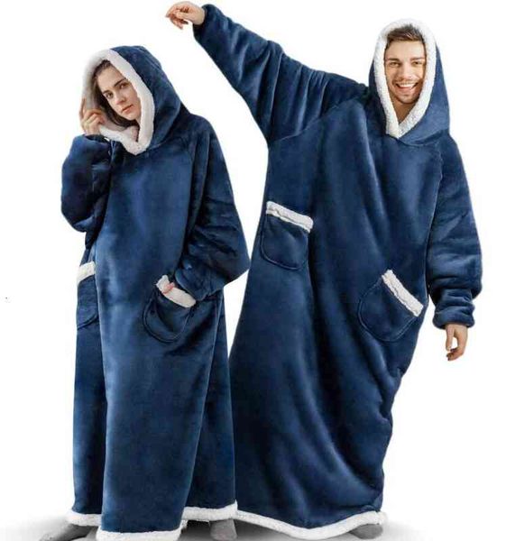 super long flannel blanket with sleeves winter hoodies sweatshirt women men pullover fleece giant tv blanket oversized wf032, Black;brown
super long flannel blanket with sleeves winter hoodies sweatshirt women men pullover fleece giant tv blanket oversized wf032, Black;brown
