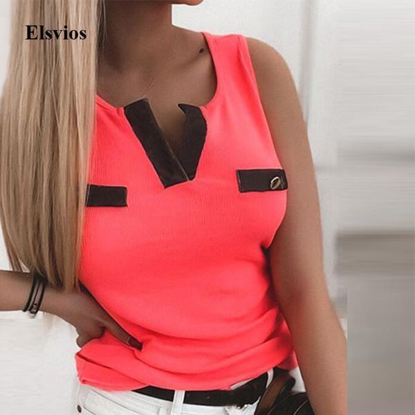 women's blouses & shirts 2021 women summer sleeveless slim blouse fashion v neck blusa casual female button patchwork pu, White
women's blouses & shirts 2021 women summer sleeveless slim blouse fashion v neck blusa casual female button patchwork pu, White