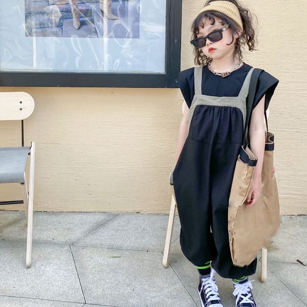 summer girls clothing sets korean style round neck t-shirt +one-piece overalls 2pcs baby kids clothes suit children clothing, White
summer girls clothing sets korean style round neck t-shirt +one-piece overalls 2pcs baby kids clothes suit children clothing, White