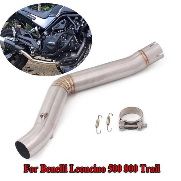 for benelli leoncino 500 800 trail exhaust modified motorcycle middle link pipe mid tube delete catalyst slip on 51mm muffler system
for benelli leoncino 500 800 trail exhaust modified motorcycle middle link pipe mid tube delete catalyst slip on 51mm muffler system