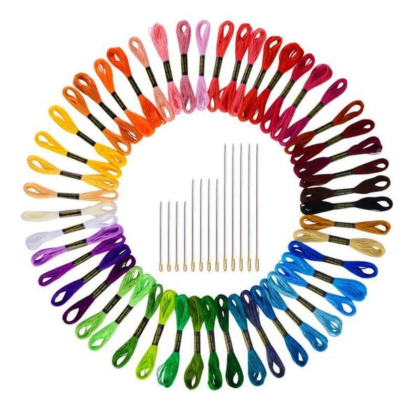 skeins embroidery floss cross stitch thread bracelet string with needles for friendship sewing notions & tools, Black
skeins embroidery floss cross stitch thread bracelet string with needles for friendship sewing notions & tools, Black