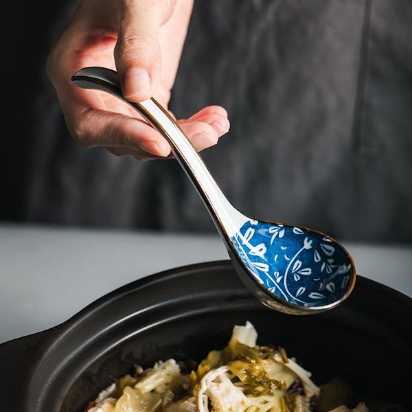 ceramic long handle big soup spoon japan style creative bending ladle kitchen accessories cooking tableware serving spoons
ceramic long handle big soup spoon japan style creative bending ladle kitchen accessories cooking tableware serving spoons