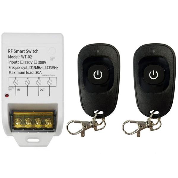 smart home control ac 220v 380v 30a relay wireless rf remote switch & 315mhz 433mhz 1ch transmitter for water pump factory motor
smart home control ac 220v 380v 30a relay wireless rf remote switch & 315mhz 433mhz 1ch transmitter for water pump factory motor