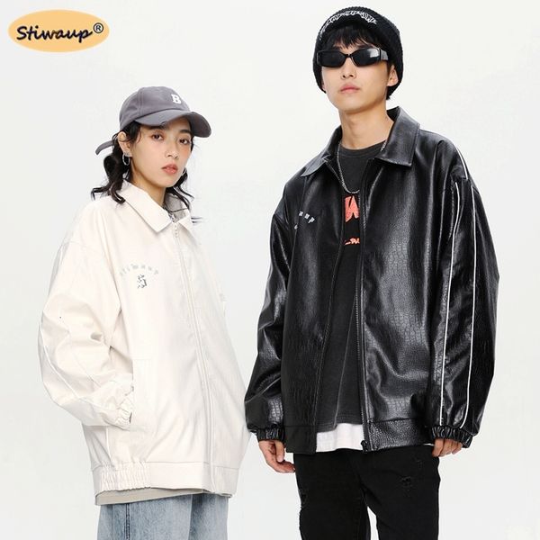 men's motorcycle leather jacket spring american hip hop vintage luxury designer clothing women fashion lapel couple coats brands, Black;brown
men's motorcycle leather jacket spring american hip hop vintage luxury designer clothing women fashion lapel couple coats brands, Black;brown