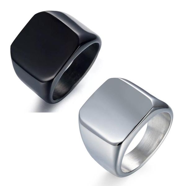 cluster rings punk men ring square big width signet fashion male black finger stainless steel cocktail party jewelry, Golden;silver
cluster rings punk men ring square big width signet fashion male black finger stainless steel cocktail party jewelry, Golden;silver