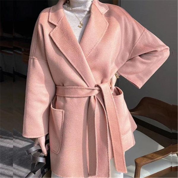 women's wool & blends 2021 autumn winter female parka high-end pure coat double-sided woolen jacket fashion loose women clothing m281, Black
women's wool & blends 2021 autumn winter female parka high-end pure coat double-sided woolen jacket fashion loose women clothing m281, Black
