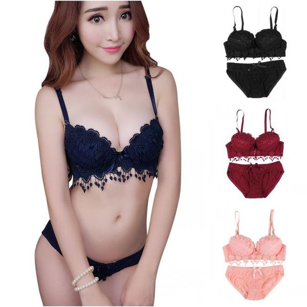 bras sets women bra set floral lace underwear push up girl brassiere outfit, Red;black
bras sets women bra set floral lace underwear push up girl brassiere outfit, Red;black