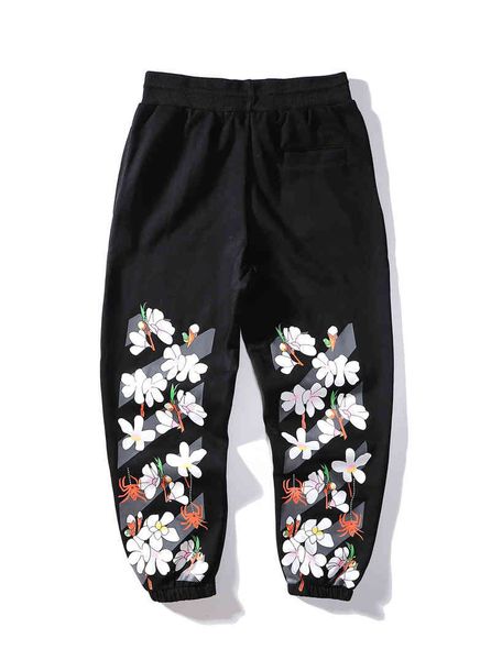 autumn and chaopai new spring off peach blossom spider pattern men's women's casual pants, White;black
autumn and chaopai new spring off peach blossom spider pattern men's women's casual pants, White;black