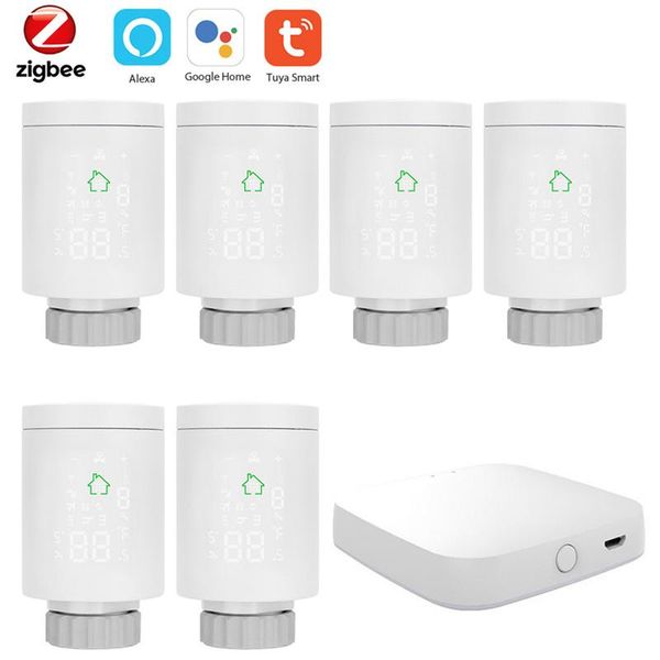 smart home control tuya zigbee3.0 intelligent thermostat programmable thermostatic radiator valve temperature controller alexa voice
smart home control tuya zigbee3.0 intelligent thermostat programmable thermostatic radiator valve temperature controller alexa voice
