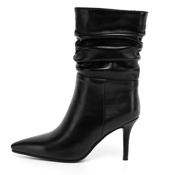 boots winter for woman fashion pointed toe shoes slip-on classics party short stilettos heels 34-43, Black
boots winter for woman fashion pointed toe shoes slip-on classics party short stilettos heels 34-43, Black