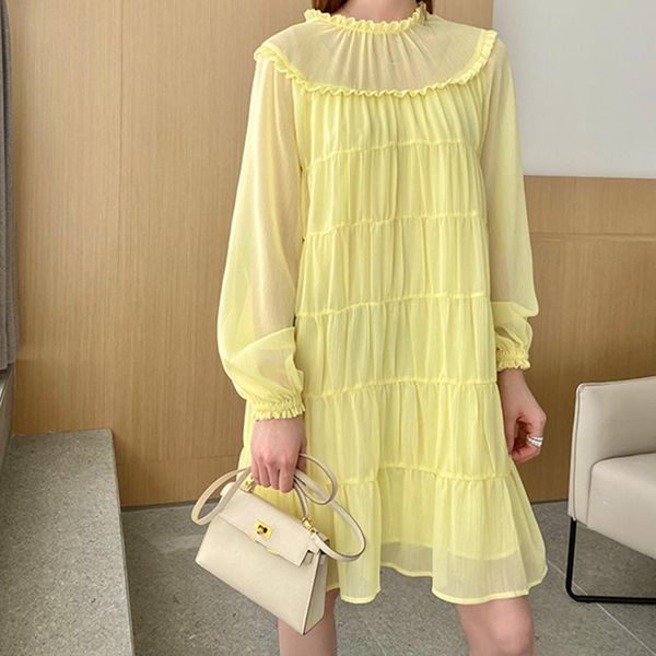 casual dresses yellow summer dress 2021 pleated long sleeve loose straight mini or blouse, Black;gray
casual dresses yellow summer dress 2021 pleated long sleeve loose straight mini or blouse, Black;gray
