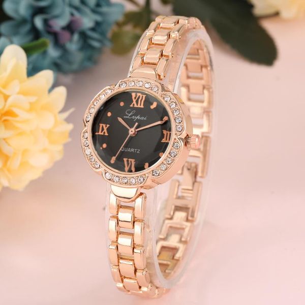 wristwatches exquisite rose gold ladies watch women noble quartz black dial clock birthday halloween christmas gift for wife, Slivery;brown
wristwatches exquisite rose gold ladies watch women noble quartz black dial clock birthday halloween christmas gift for wife, Slivery;brown