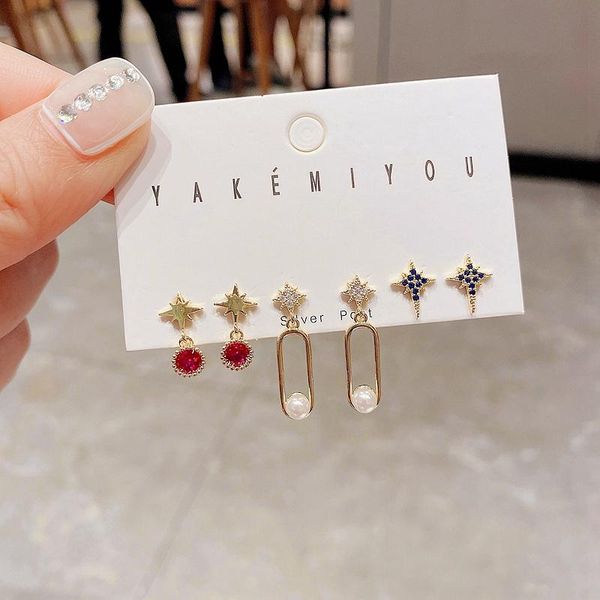stud exquisite mixed design cubic zirconia geometric earrings set gold color plated trendy women jewelry, Golden;silver
stud exquisite mixed design cubic zirconia geometric earrings set gold color plated trendy women jewelry, Golden;silver