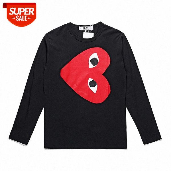 japanese kawakubo rei play big red heart cotton thin couple long sleeve t-shirt #yc9v, White;black
japanese kawakubo rei play big red heart cotton thin couple long sleeve t-shirt #yc9v, White;black