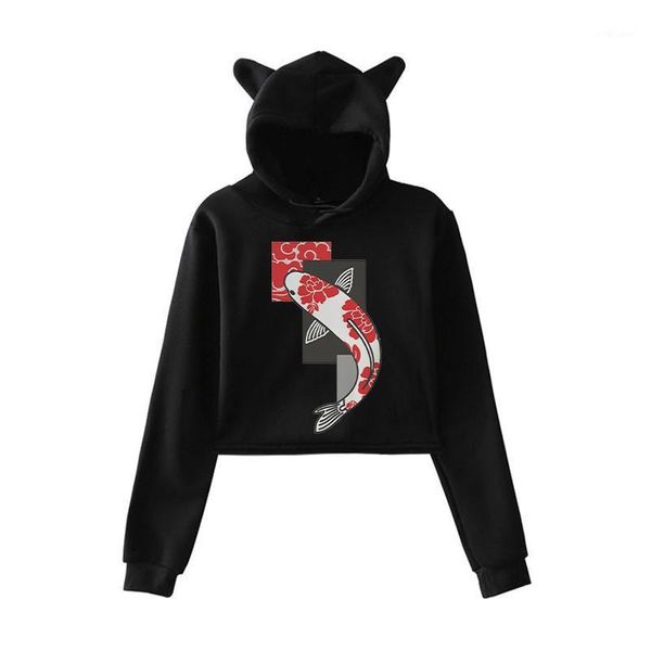 men's hoodies & sweatshirts koi peixe print women crop harajuku personality art retro design hoodie sleeve pullovers, Black
men's hoodies & sweatshirts koi peixe print women crop harajuku personality art retro design hoodie sleeve pullovers, Black
