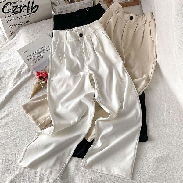 women's pants & capris casual women solid pockets all-match college full length loose trousers straight spring autumn high waist girls, Black;white
women's pants & capris casual women solid pockets all-match college full length loose trousers straight spring autumn high waist girls, Black;white