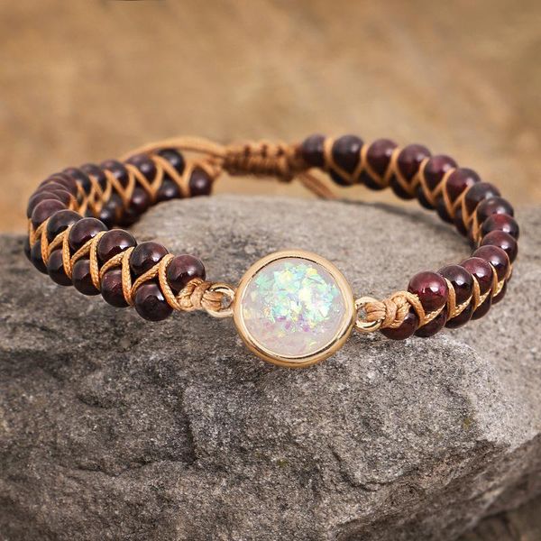 charm bracelets meetvii natural stone opal for women handmade garnet beads string braided yoga jewelry drop, Golden;silver
charm bracelets meetvii natural stone opal for women handmade garnet beads string braided yoga jewelry drop, Golden;silver