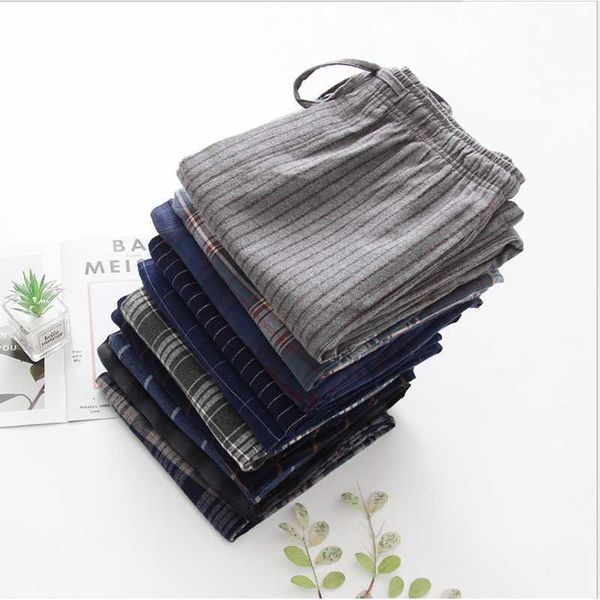 men's sleepwear spring autumn men 100% brushed cotton sleep bottoms male nighty trousers casual loosen plaid pajama pants xxl 100kgs js, Black;brown
men's sleepwear spring autumn men 100% brushed cotton sleep bottoms male nighty trousers casual loosen plaid pajama pants xxl 100kgs js, Black;brown