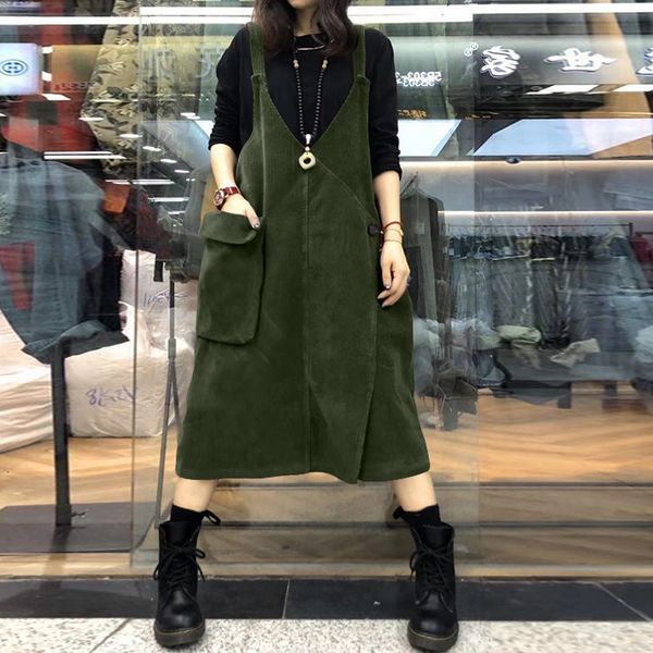 casual dresses 5xl zanzea sleeveless corduroy sundress summer fashion solid overalls dress women suspender vestidos female sarafans 5apm, Black;gray
casual dresses 5xl zanzea sleeveless corduroy sundress summer fashion solid overalls dress women suspender vestidos female sarafans 5apm, Black;gray