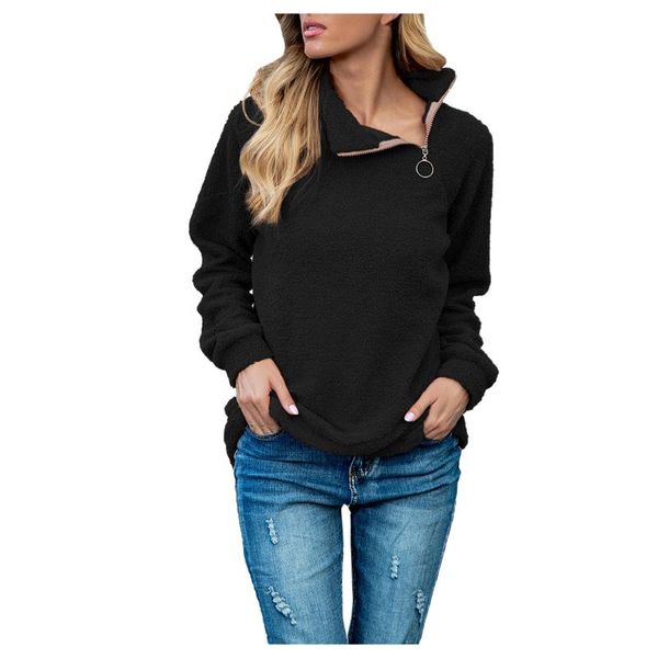 women's hoodies & sweatshirts solid color irregular zipper long sleeve casual sweatershirt blouse harajuku korean style high street cl, Black
women's hoodies & sweatshirts solid color irregular zipper long sleeve casual sweatershirt blouse harajuku korean style high street cl, Black