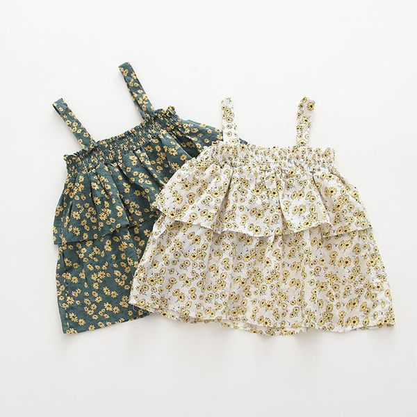 toddler baby kids girls sleeveless floral ruffles strap dress casual clothes girl's dresses, Red;yellow
toddler baby kids girls sleeveless floral ruffles strap dress casual clothes girl's dresses, Red;yellow