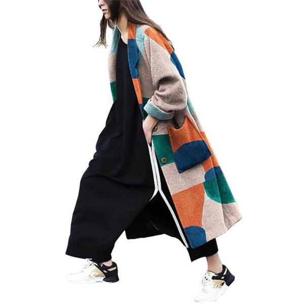 women's wool & blends plus size 2021 women coat winter korean elegant vintage camel womens print long coats, Black
women's wool & blends plus size 2021 women coat winter korean elegant vintage camel womens print long coats, Black