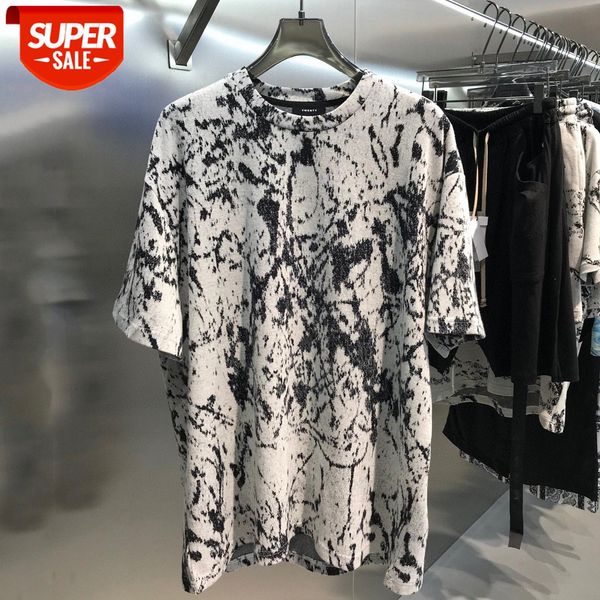 level independent 3d double-sided three-dimensional jacquard design men's cotton loose short-sleeved t-shirt #oh1v, White;black
level independent 3d double-sided three-dimensional jacquard design men's cotton loose short-sleeved t-shirt #oh1v, White;black