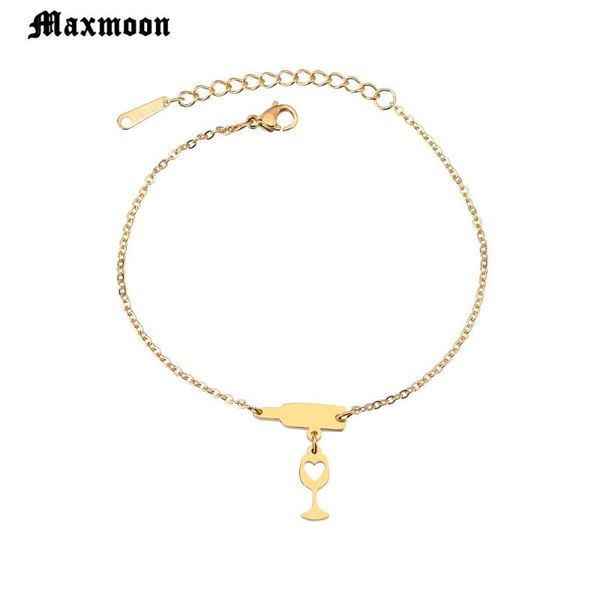 charm bracelets maxmoon fashion red wine cup for women designer beer jewelry summer party accessories unique bottle chain, Golden;silver
charm bracelets maxmoon fashion red wine cup for women designer beer jewelry summer party accessories unique bottle chain, Golden;silver