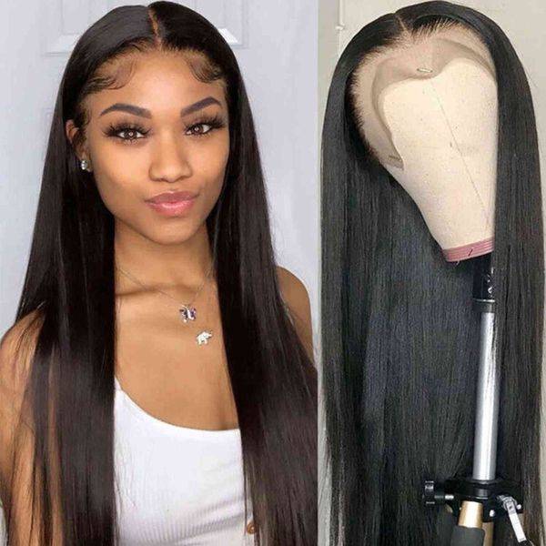 brazilian straight gluels lace front human hair wigs pre plued for bla women 360 frontal wig, Black;brown
brazilian straight gluels lace front human hair wigs pre plued for bla women 360 frontal wig, Black;brown