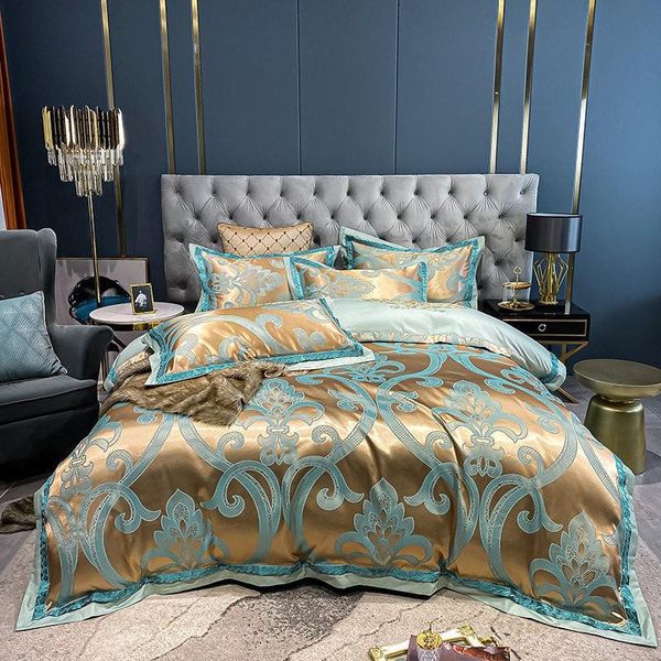 vintage luxury silky smooth satin jacquard cotton duvet cover set soft 4pcs king bedding bed sheet pillowcases sets
vintage luxury silky smooth satin jacquard cotton duvet cover set soft 4pcs king bedding bed sheet pillowcases sets