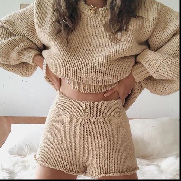 2pcs set tracksuit lounge cable womens tracksuits knit crop wear suit solid shirts shorts pants clothes, Gray
2pcs set tracksuit lounge cable womens tracksuits knit crop wear suit solid shirts shorts pants clothes, Gray