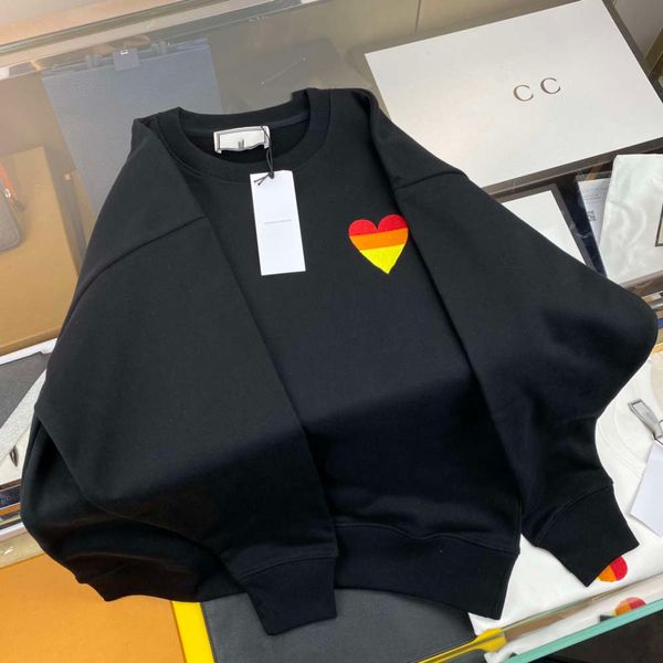 autumn and winter new style rainbow embroidery heart-shaped micro-chapter gaoke cotton long-sleeved casual sweater for men and women, Black
autumn and winter new style rainbow embroidery heart-shaped micro-chapter gaoke cotton long-sleeved casual sweater for men and women, Black