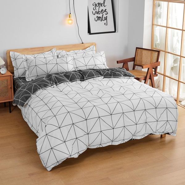 bedding sets black white geometry simple modern comforter set luxury fashion king twin size bed linen duvet cover gifts
bedding sets black white geometry simple modern comforter set luxury fashion king twin size bed linen duvet cover gifts