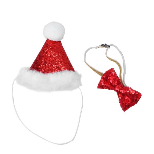 2pcs pet christmas costumes adjustable bow tie and hat cosplay costume adorable headwear for cats dogs (triangular cap dog apparel
2pcs pet christmas costumes adjustable bow tie and hat cosplay costume adorable headwear for cats dogs (triangular cap dog apparel
