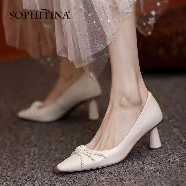 sophitina fashion high heels female sheepskin breathable beaded decoration lady comfortable square toe pumps women's shoes ao275 210513, Black
sophitina fashion high heels female sheepskin breathable beaded decoration lady comfortable square toe pumps women's shoes ao275 210513, Black