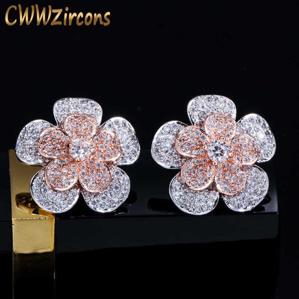 full cubic zirconia rose gold silver color big geometric flower stud earring women fashion brand ear jewelry cz414 210714, Golden;silver
full cubic zirconia rose gold silver color big geometric flower stud earring women fashion brand ear jewelry cz414 210714, Golden;silver