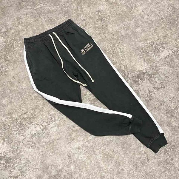 pants 20ss street askyurself men women 1:1 side stripes printing drawstring sweatpants trousers, Black
pants 20ss street askyurself men women 1:1 side stripes printing drawstring sweatpants trousers, Black