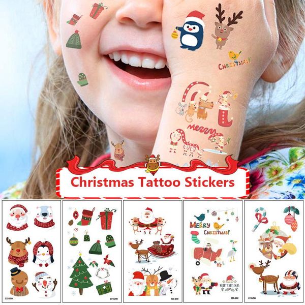 temporary tattoos 2pcs/set cartoon christmas tattoo stickers ghost santa claus children for kid winter elements waterproof
temporary tattoos 2pcs/set cartoon christmas tattoo stickers ghost santa claus children for kid winter elements waterproof