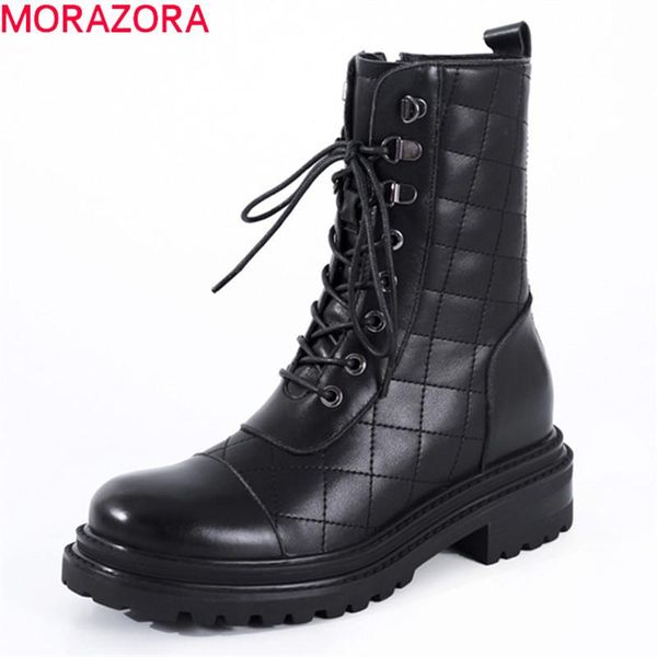 boots morazora 2021 arrival women genuine leather for woman square heels round toe casual ankle autumn winter, Black
boots morazora 2021 arrival women genuine leather for woman square heels round toe casual ankle autumn winter, Black