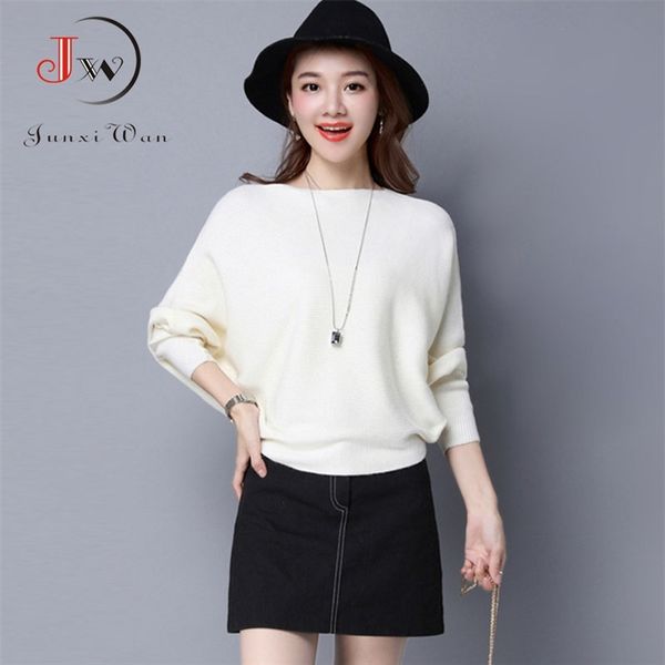 pull femme autumn winter women sweater batwing sleeve jersey mujer oversized jumper slash neck women's knitted sweaters coat 210812, White;black
pull femme autumn winter women sweater batwing sleeve jersey mujer oversized jumper slash neck women's knitted sweaters coat 210812, White;black