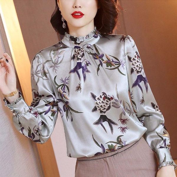women's blouses & shirts printed shirt long-sleeved spring and autumn 2021 style blouse retro slim plus size women-blouses, White
women's blouses & shirts printed shirt long-sleeved spring and autumn 2021 style blouse retro slim plus size women-blouses, White