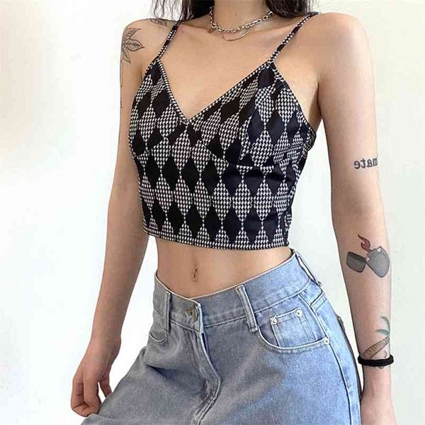 argyle printed y2k camis crop for girls with thin strap summer women vintage plaid shirt backless party tee female 210510, White
argyle printed y2k camis crop for girls with thin strap summer women vintage plaid shirt backless party tee female 210510, White
