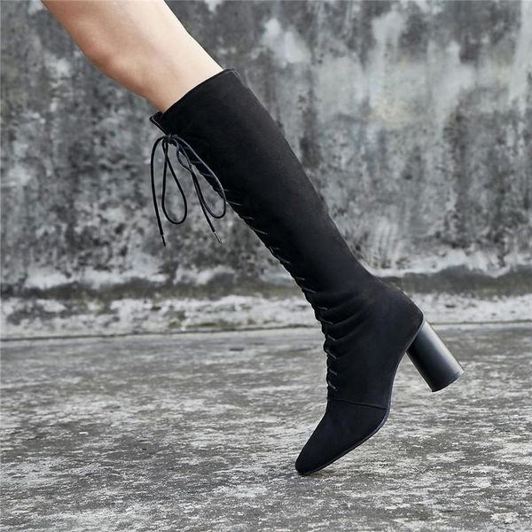 boots ymechic 2021 autumn black womens high heels lace up knee long ladies knight riding motorcycle plus size shoes
boots ymechic 2021 autumn black womens high heels lace up knee long ladies knight riding motorcycle plus size shoes