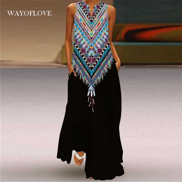 wayoflove black stripe printed beach dress robe casual plus size long dresses summer woman sleeveless girl maxi dress women 210602, Black;gray
wayoflove black stripe printed beach dress robe casual plus size long dresses summer woman sleeveless girl maxi dress women 210602, Black;gray