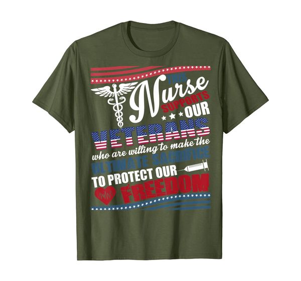 This Nurse Supports Our Veterans T Shirt, Nurse T Shirt, Mainly pictures