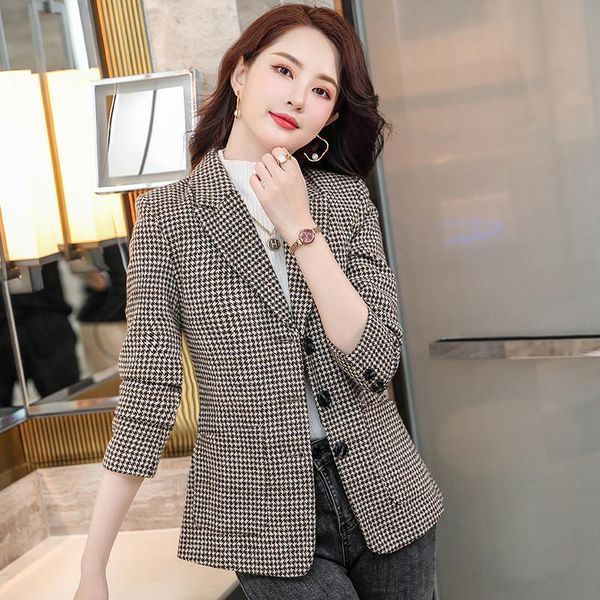 women's suits & blazers jacket fashion pockets plaid coat ol styles autumn winter for women business work blaser outwear plus size, White;black
women's suits & blazers jacket fashion pockets plaid coat ol styles autumn winter for women business work blaser outwear plus size, White;black