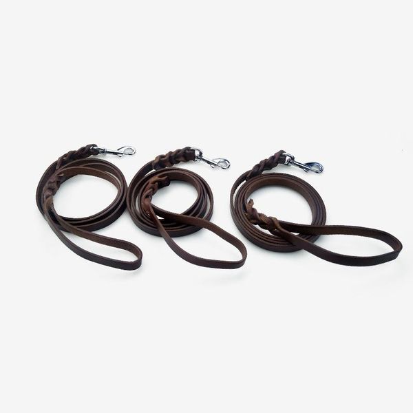 dog collars & leashes genuine leather leash for dogs k9 long braided walking pet training black brown colors large
dog collars & leashes genuine leather leash for dogs k9 long braided walking pet training black brown colors large